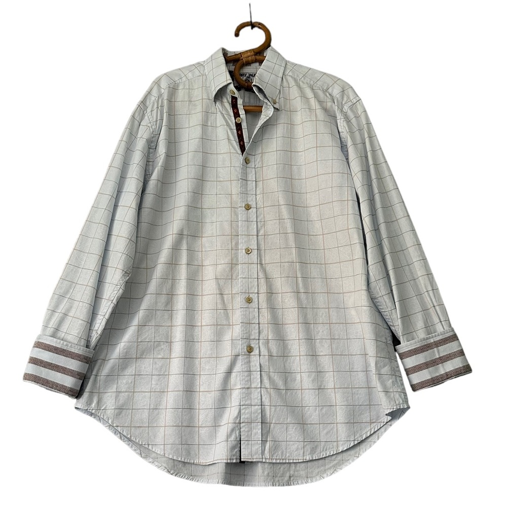 Robert Graham‎ | Plaid Flip Cuff Button Down Shirt Size XL